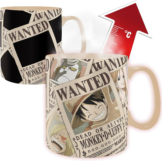 One Piece Straw Hat Crew Magic Mug & Coaster Set