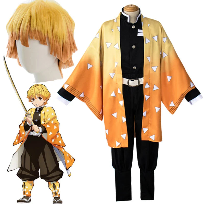 Zenitsu Agatsuma Cosplay Costume