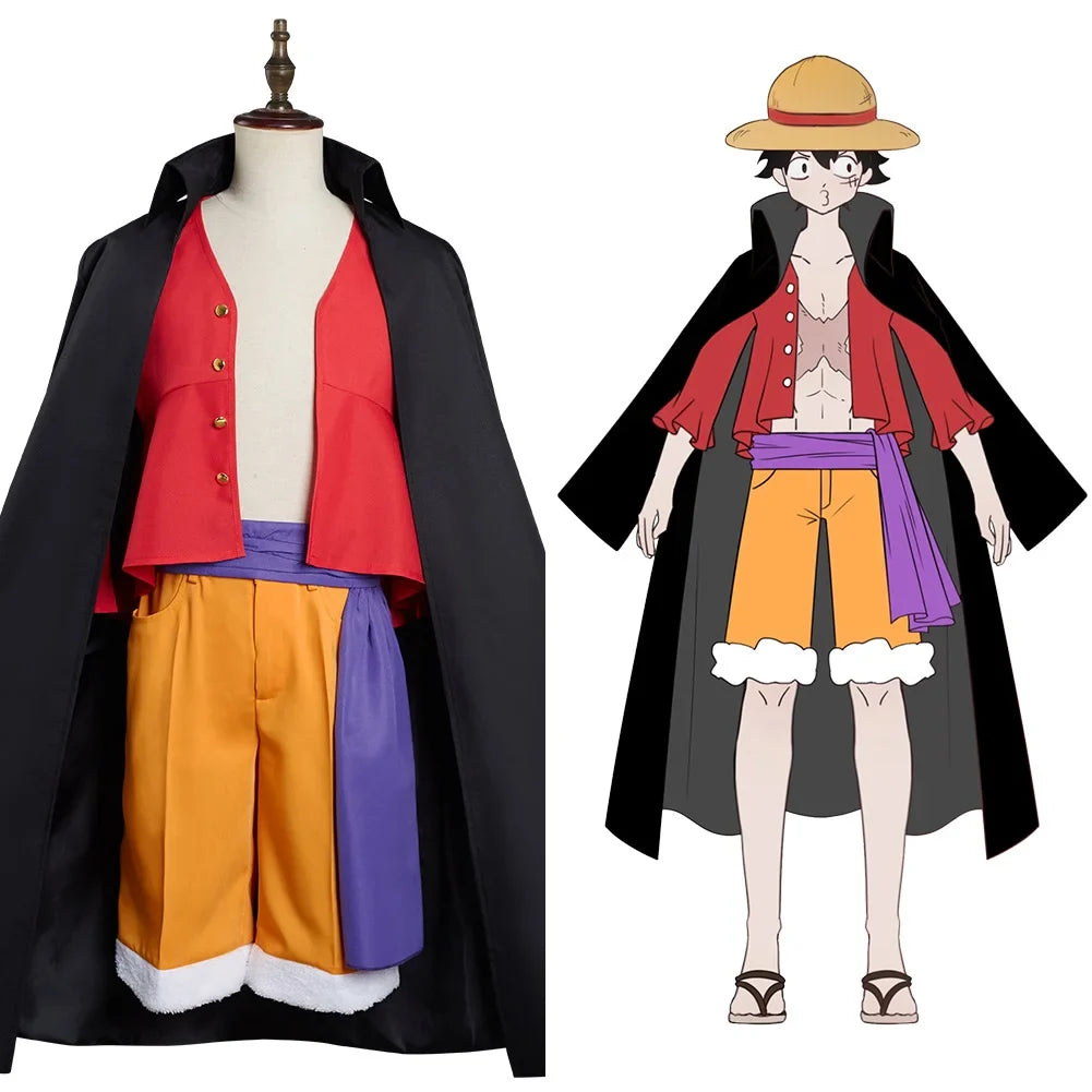 Luffy Wano Cosplay Costume