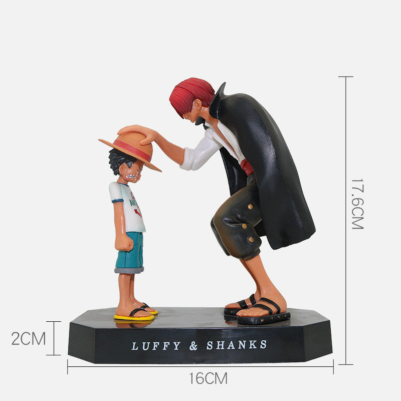 One Piece Luffy & Shanks Figure