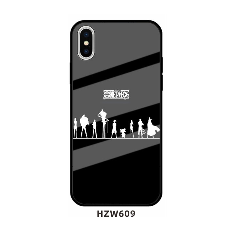 One Piece glass phone case