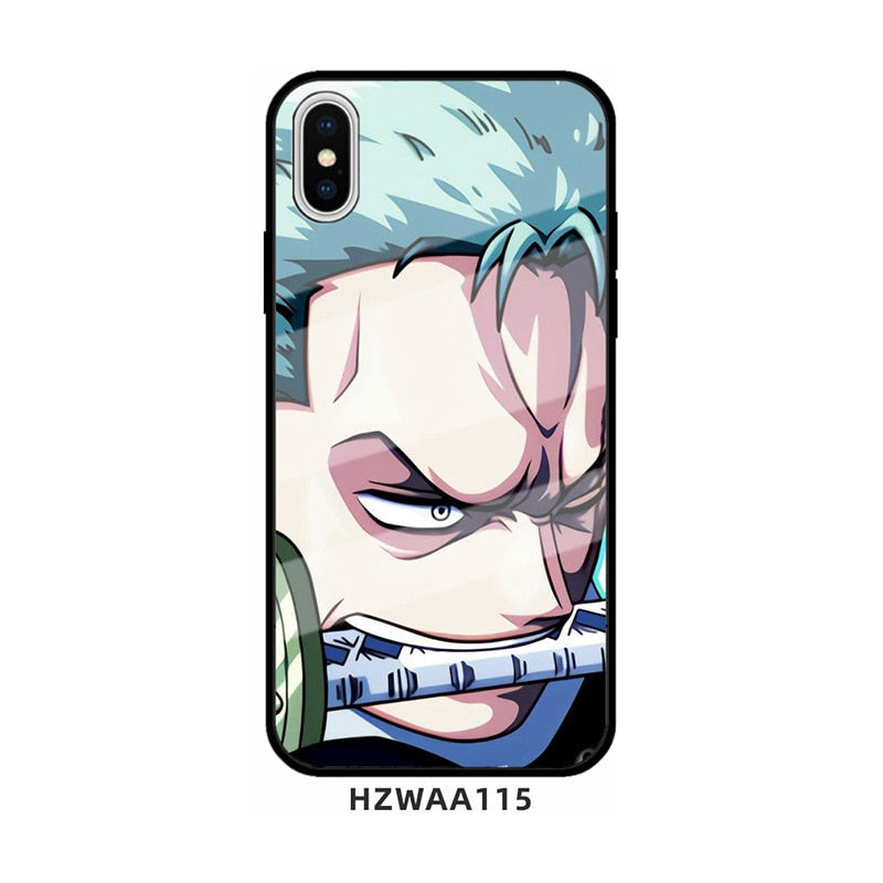 One Piece glass phone case