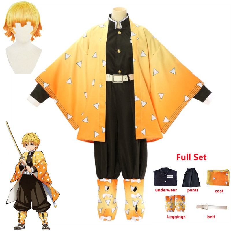 Zenitsu Agatsuma Cosplay Costume